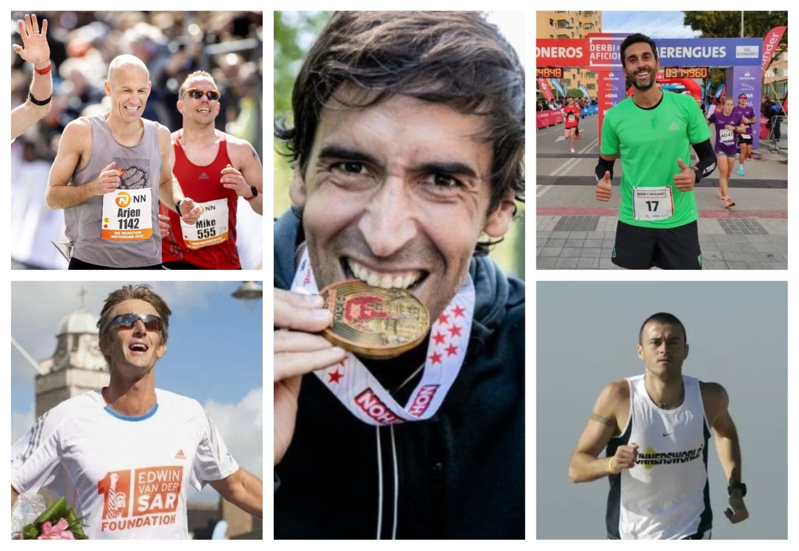 Figuras españolas como Raúl González o Luis Enrique, hasta el Balón de Oro Pavel Nedved compitieron al más alto nivel del running.