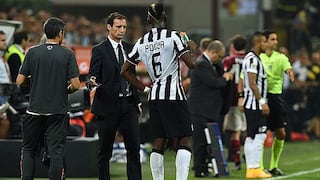 Massimiliano Allegri criticó el nivel de Paul Pogba en Juventus