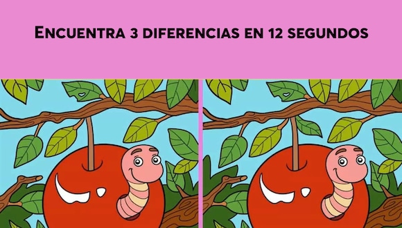 DESAFÍO VISUAL | Hay tres diferencias entre las dos imágenes de frutas y gusanos. ¿Puedes encontrar todas en 12 segundos? | YouTube