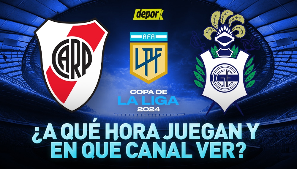 Conoce a qué hora juegan River vs. Gimnasia por la Copa de la Liga. (Diseño: Depor)
