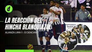 Sigue en la pelea: la reacción del hincha ‘blanquiazul’ tras el agónico triunfo de Alianza Lima 1 -0 ante Cienciano