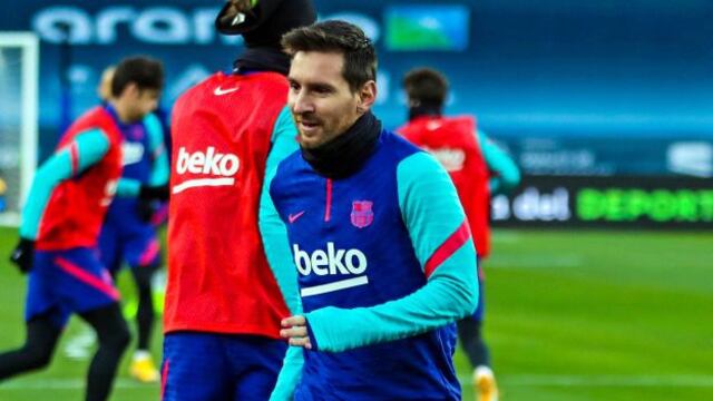 Messi participó en sesión de activación y reaparecería como titular en la final de la Supercopa de España