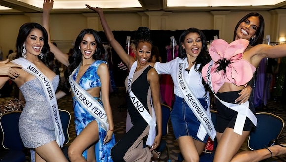 Camila Escribens (segunda a la izquierda) es la representante peruana en el Miss Universe 2023. (Foto: Instagram)