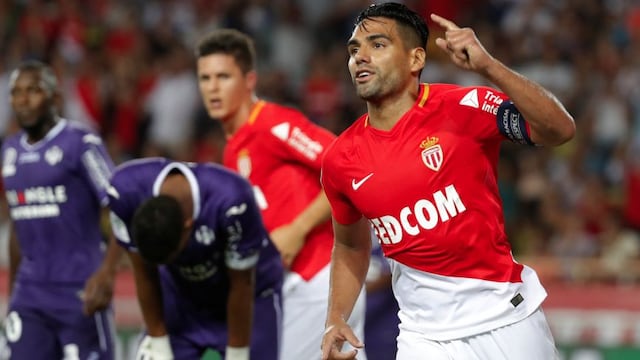 Rugió 'El Tigre': AS Mónaco venció 3-2 a Toulouse con gol de Falcao en su debut en la Ligue 1