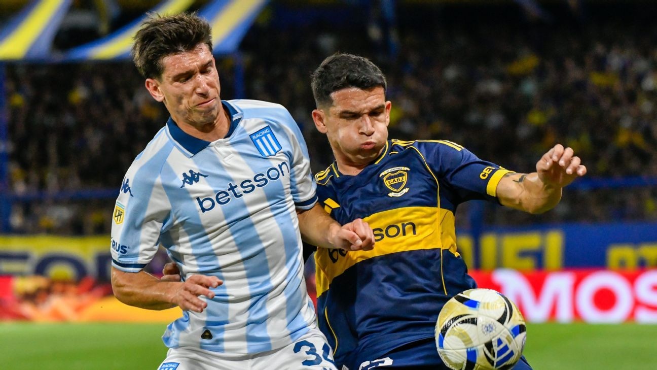 Boca vs. Racing se enfrentan por el Torneo Clausura 2026. (Foto: Getty Images)