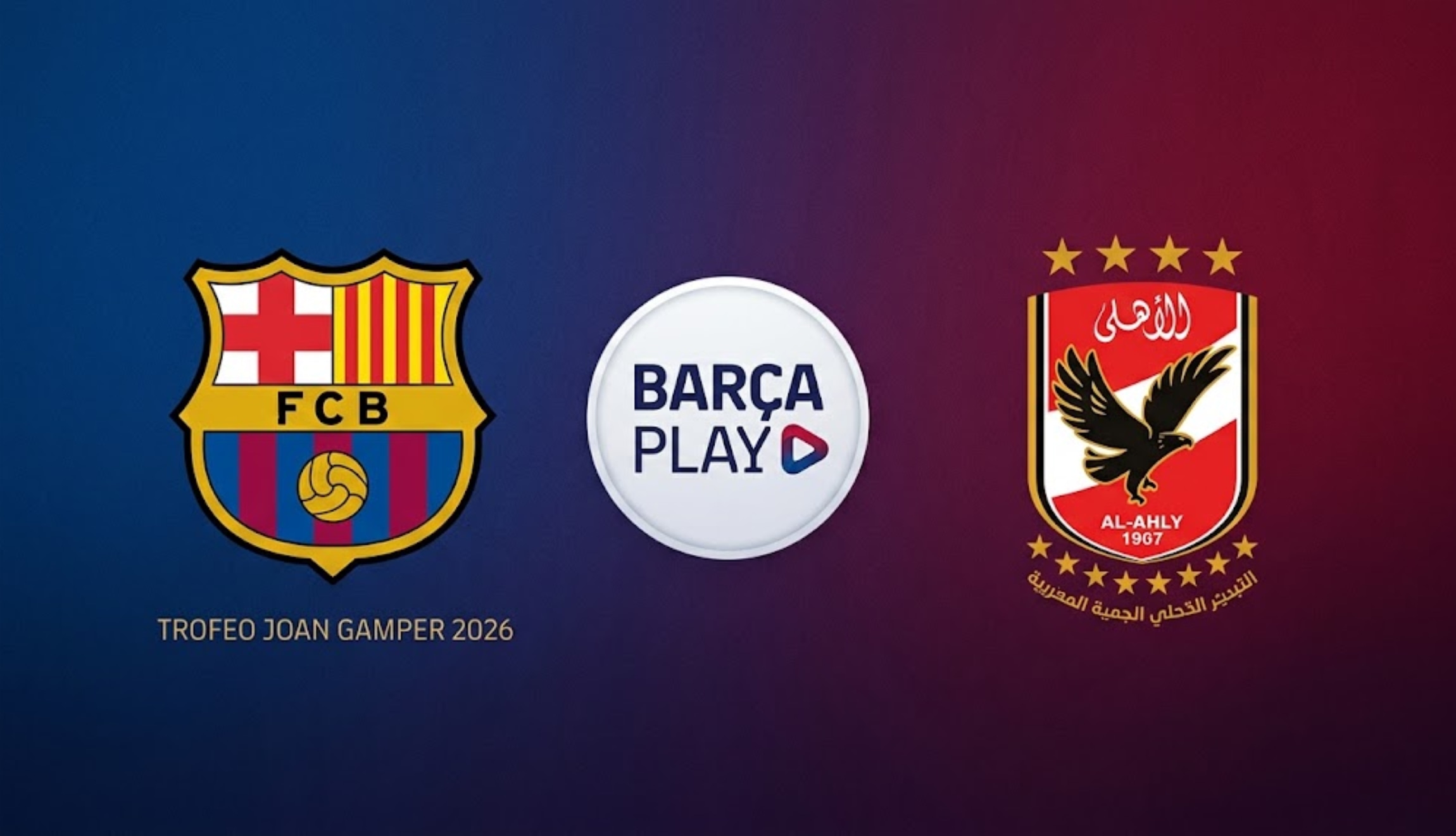 Señal de Barça Play en directo para seguir el juego de Barcelona vs. Al-Ahly por el Trofeo Joan Gamper 2026, este miércoles 19 de agosto desde el Camp Nou. (Foto: Imagen creada por Depor utilizando la IA de Gemini)