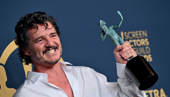 Pedro Pascal ganó el premio SAG tras su papel en "The Last of Us" (Foto: AFP)