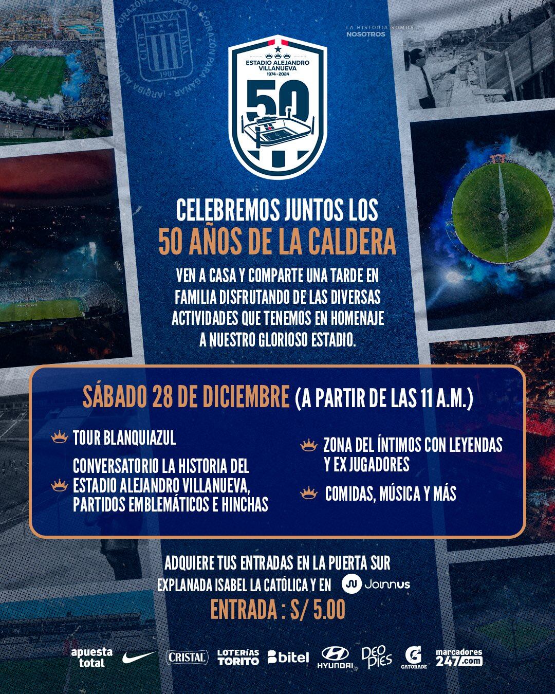 La fiesta por los 50 años de Matute. (Foto: Alianza Lima).