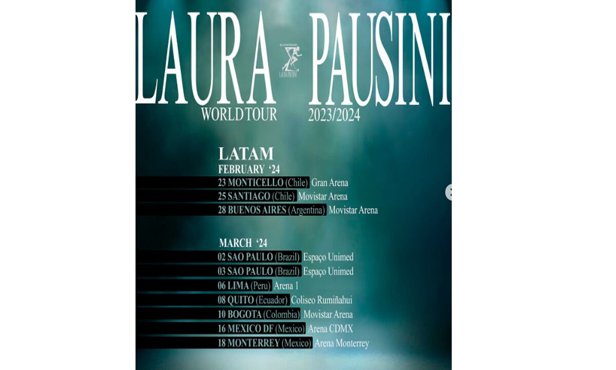 La artista anunció en sus redes sociales su vista a Perú. (Foto: Instagram-Oficial)