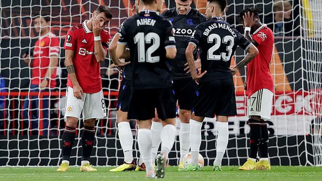 Con Cristiano de titular, Manchester United perdió 1-0 con Real Sociedad