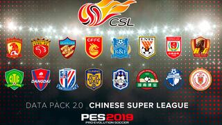 PES 2019 tendrá la Superliga China licenciada en el Data Pack 2.0