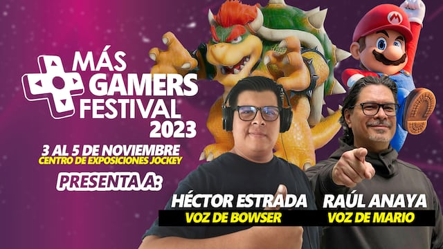 Las voces de Super Mario Bros. llegan a Lima para el MasGamers Festival 2023