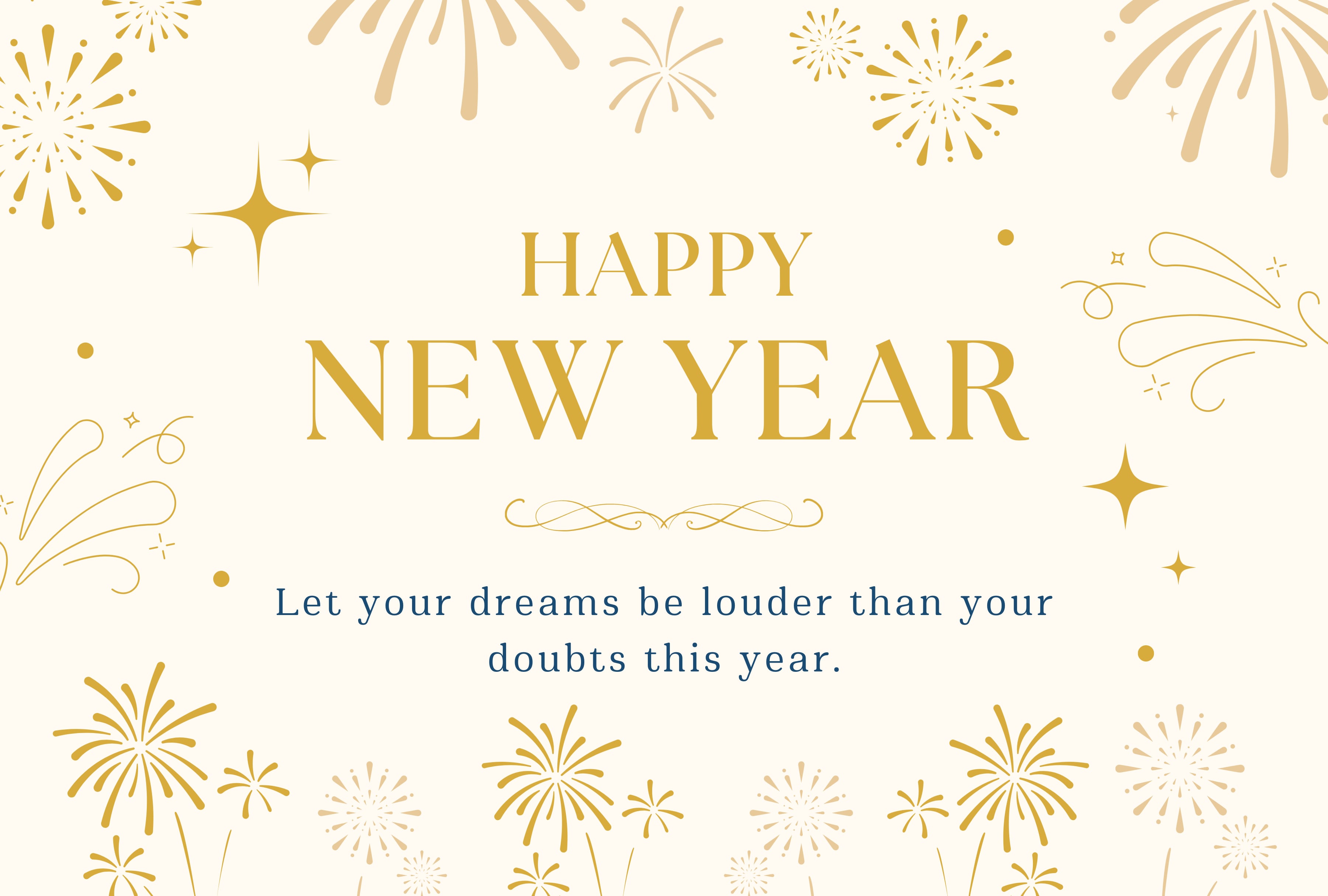 Let your dreams be louder than your doubts this year. | Photo by canva.com / Depor