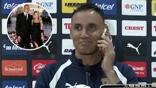 Keylor Navas contesta llamada de su esposa en rueda de prensa