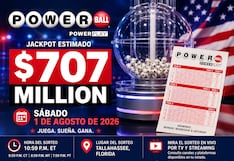 Resultados del Powerball EN VIVO hoy, 01/08/2026: mira los números ganadores del jackpot de $707 millones