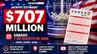 Resultados del Powerbal, 01/08/2026: mira los números ganadores del jackpot de $707 millones