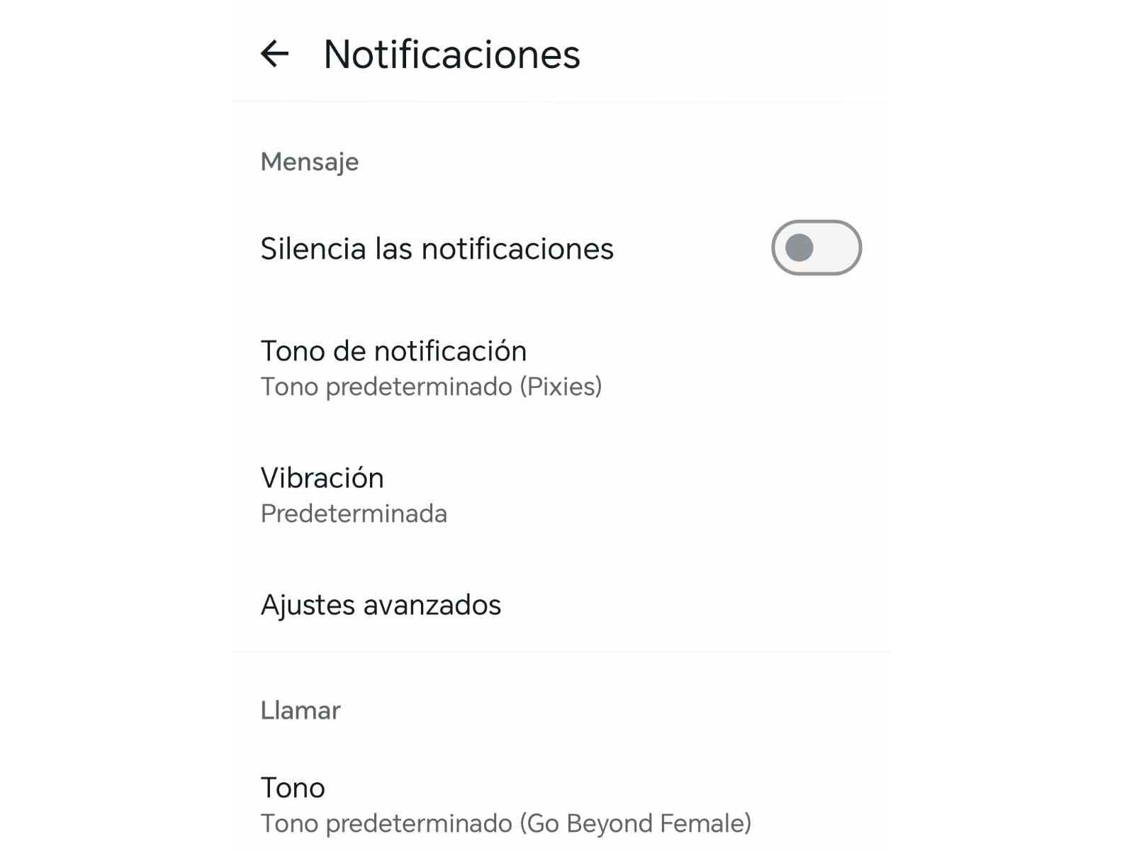 WHATSAPP | Presiona donde dice tono o vibración. (Foto: MAG - Rommel Yupanqui)