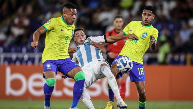 Argentina vs. Brasil (1-3): goles, resumen y minuto a minuto por el Sudamericano Sub-20