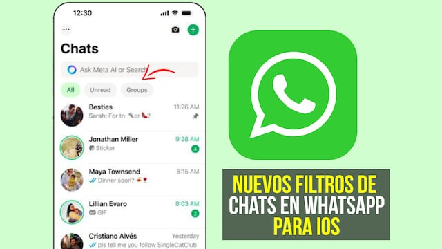 WhatsApp para iOS: la guía para activar los nuevos filtros de chats 