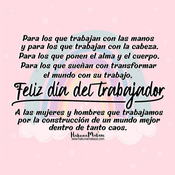 Imágenes Día del Trabajador 2024: postales con mensajes para dedicar (Foto: Internet)