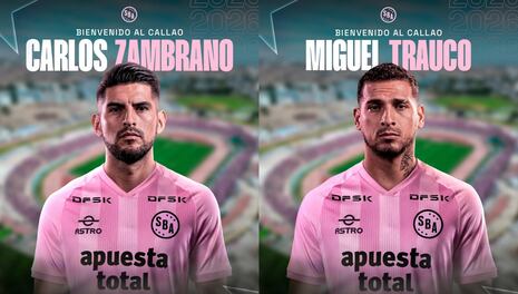 Ahora sí, oficial: Carlos Zambrano y Miguel Trauco son nuevos jugadores de Sport Boys