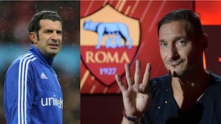 Los 40 de Francesco Totti: el saludo y las disculpas del portugués Luis Figo