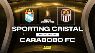 ¿En qué canales ver Sporting Cristal vs. Carabobo FC y a qué hora juegan por la Copa Libertadores?