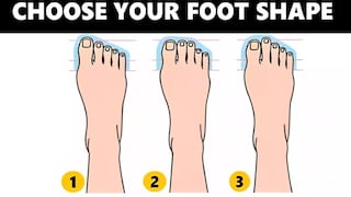 El tamaño y la forma de tu pie según la imagen revelarán qué personalidad tienes