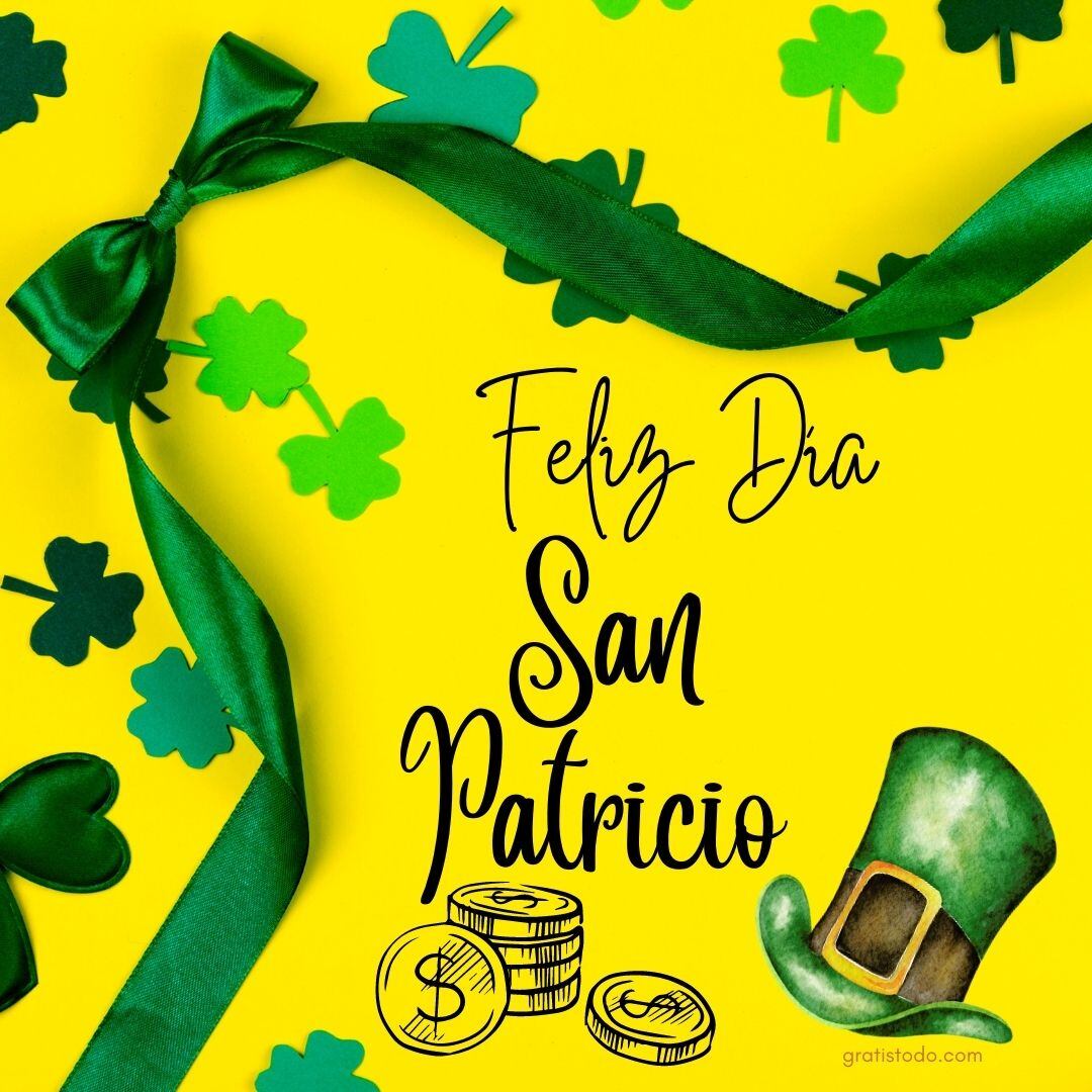 Imágenes para compartir por el día de San Patricio 2024 vía redes sociales. (Foto: internet/Freepik/Twitter).