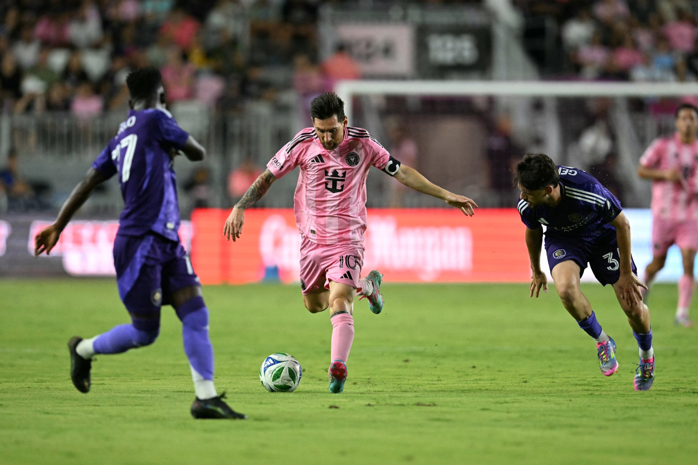 Inter Miami and Orlando City face off in the Florida Derby during the 2025 Leagues Cup Semifinals. (Photo: AFP)