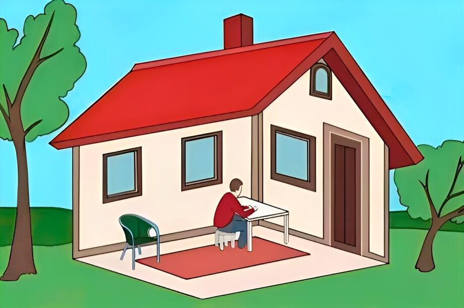 Descubre cómo eres realmente según veas al hombre dentro o fuera de la casa (Foto: GenialGuru).