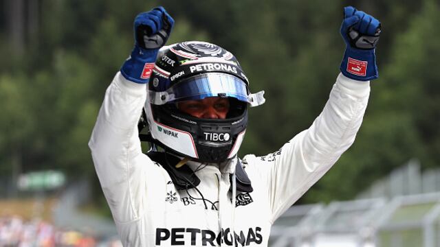Fórmula 1: el finlandés Valtteri Bottas se llevó el triunfo en el Gran Premio de Austria