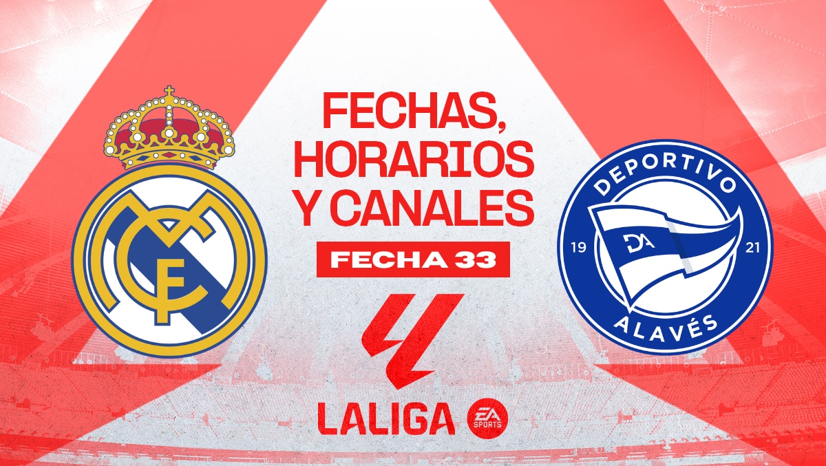 Real Madrid vs. Alavés se enfrentan por la fecha 33 de LaLiga. (Diseño: Depor)
