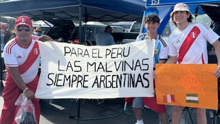 “Las Malvinas siempre serán argentinas”: el mensaje de unión de los hinchas previo al Perú vs Argentina