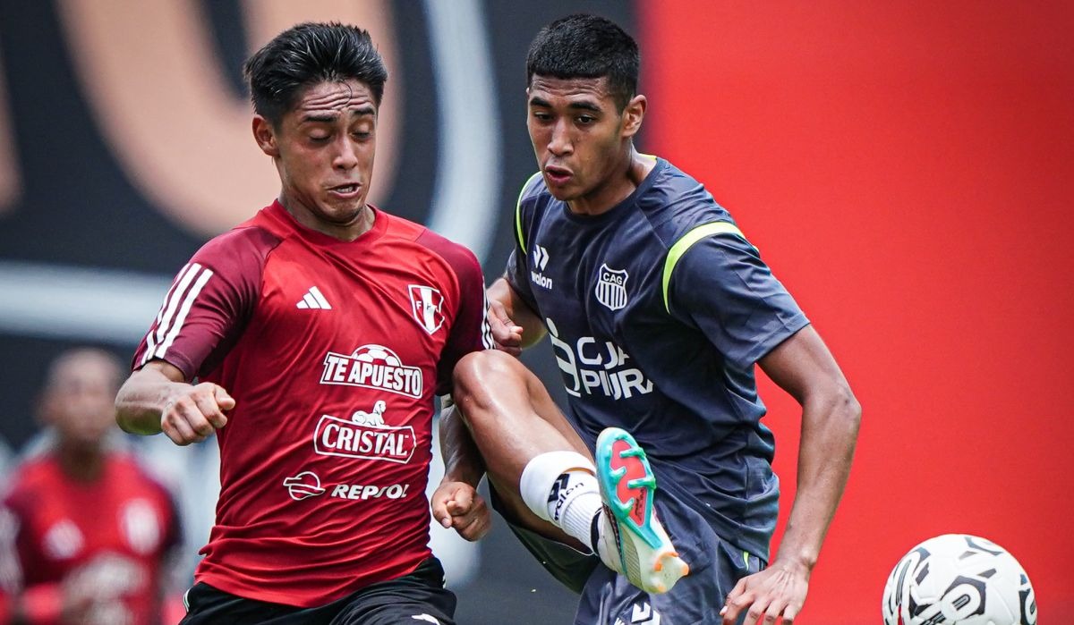 Selección Peruana Sub-23 se enfrentó ante Atlético Grau en partido amistoso. (Foto: Selección Peruana)