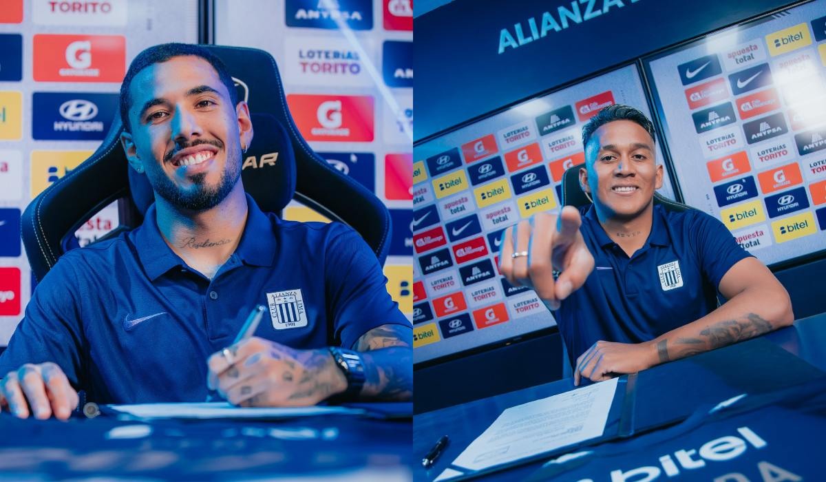 Josué Estrada y Sergio Peña podrían debutar en Alianza Lima. (Foto: Alianza Lima)