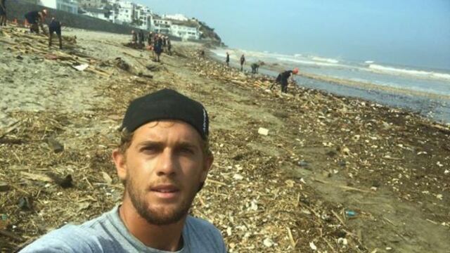 Miguel Tudela: surfista peruano limpió playa tras desastre que dejó huaicos