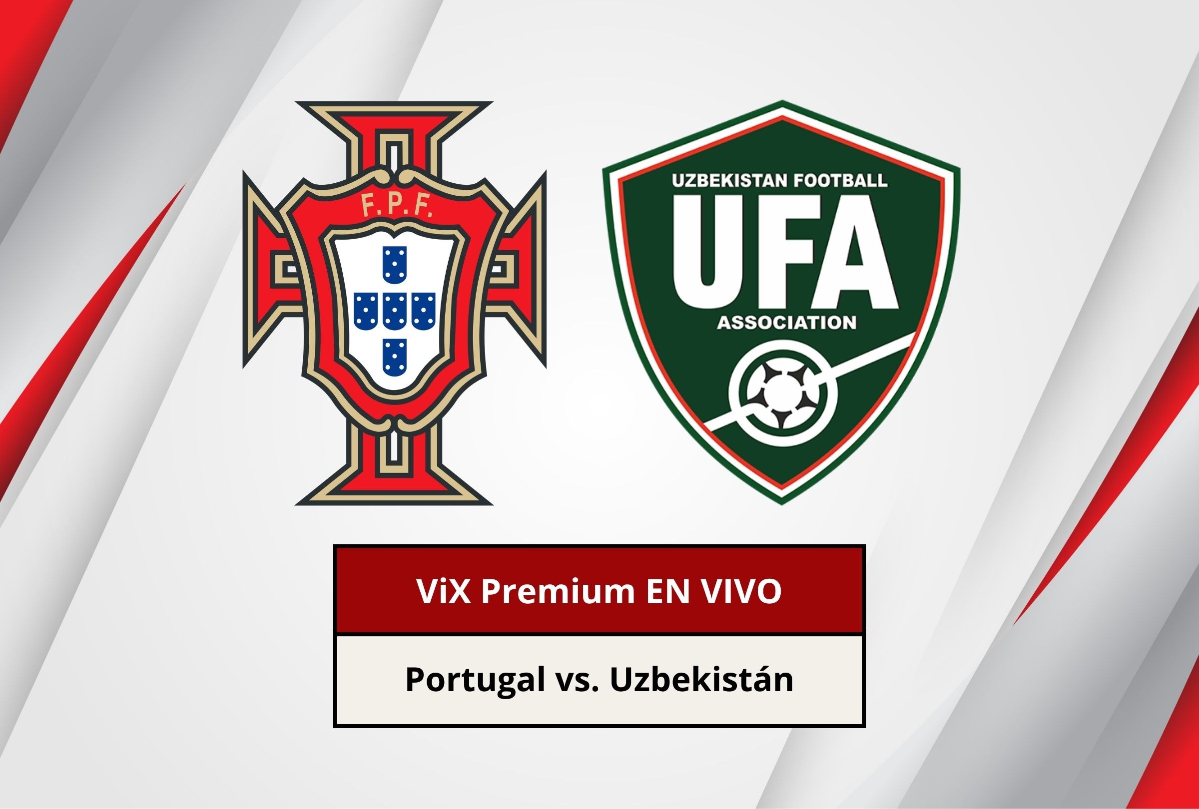 Revisa esta nota para que sepas cómo ver EN VIVO y EN DIRECTO el partido Portugal vs. Uzbekistán por la Fecha 2 del Grupo K de la Copa Mundial 2026 vía ViX Premium. (Foto: Composición Canva - Depor)
