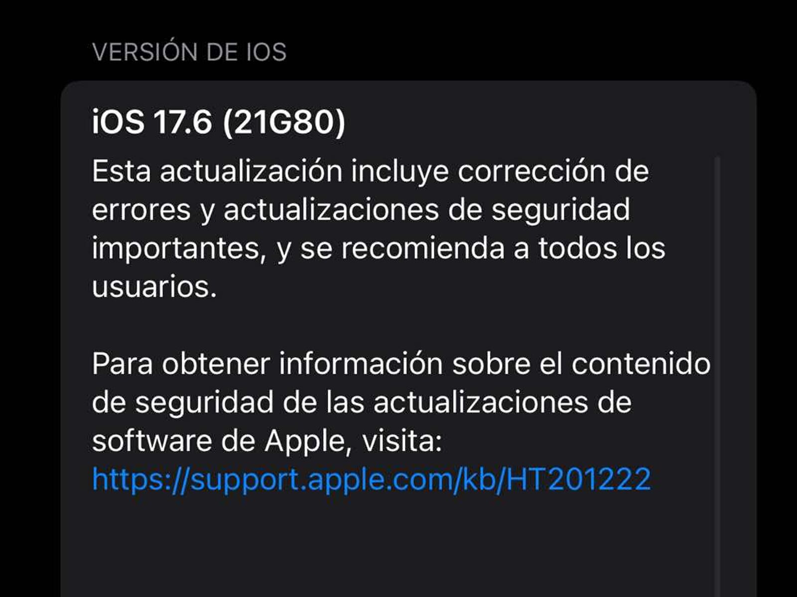 IPHONE | Solo deberás realizar estos pasos para obtener iOS 17.6. (Foto: Apple)