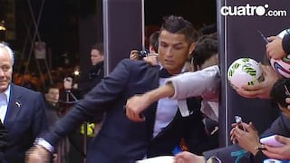 Balón de Oro: hincha se sacó selfie con Cristiano Ronaldo, ¡pero casi lo tumba!