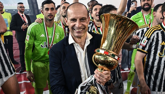 La Juventus de Massimiliano Allegri se coronó campeón de Copa Italia tras vencer a Atalanta en la final. (Foto: Getty Images)