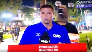 Para no creerlo: bañan en pintura al periodista Pedro García durante transmisión en vivo