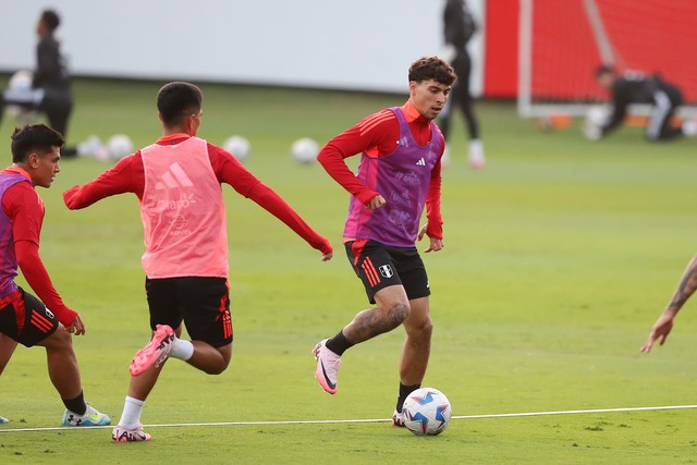 Nuevo día de trabajos en la Selección Peruana. (Foto: Jesús Saucedo / GEC)