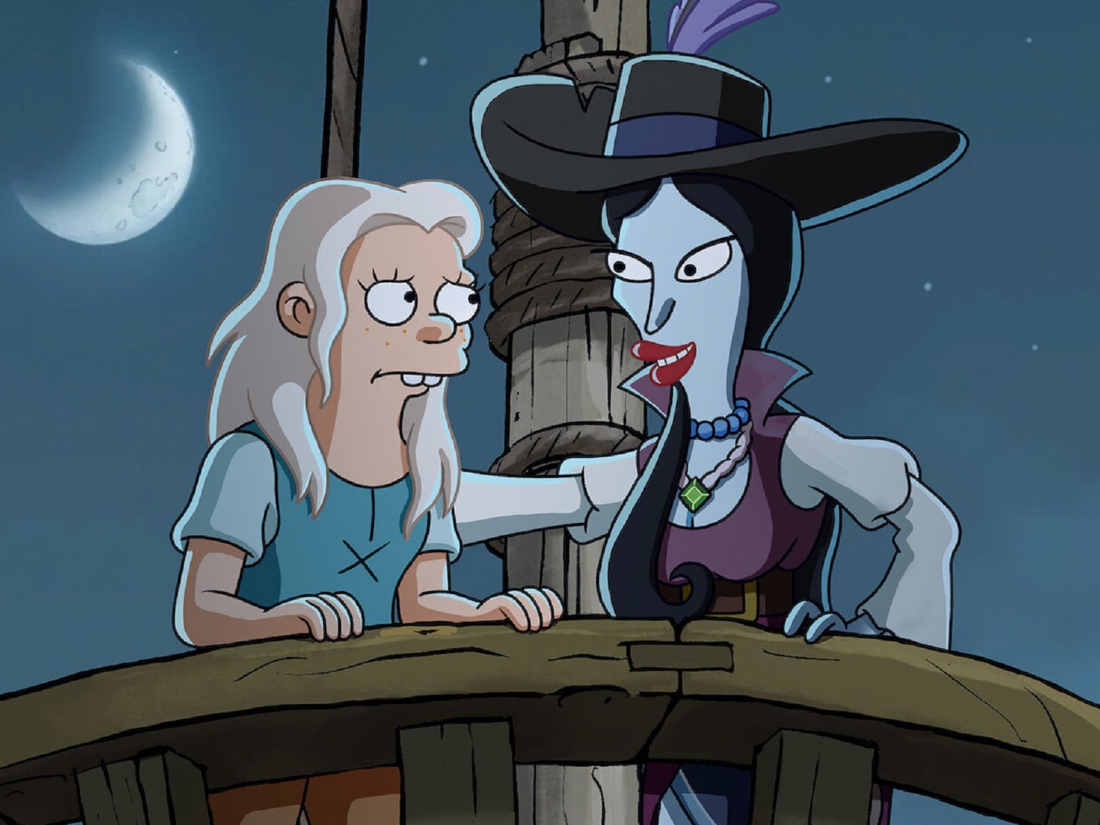 Bean y su madrastra unen fuerzas en la temporada 5 de "Disenchantment" (Foto: Netflix)