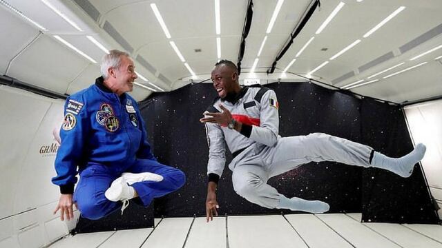 Usain Bolt es el hombre más rápido sobre la faz de la tierra... ¿y en el espacio? [VIDEO]