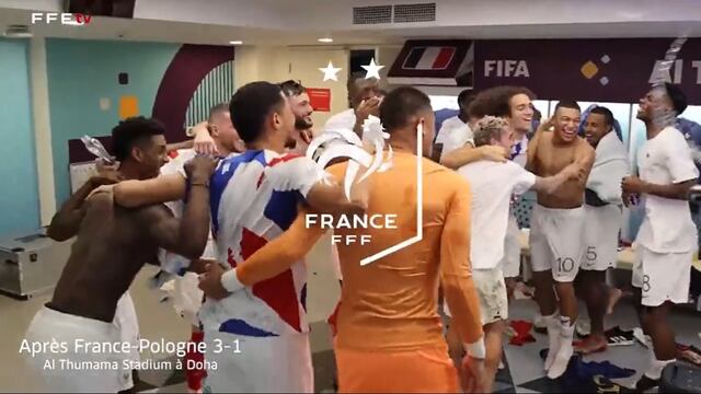 Calientan el partidazo: jugadores de Francia festejan con canción que identifica a Inglaterra