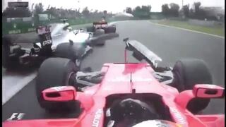 Accidentado comienzo: Hamilton y Vettel chocaron en el Gran Premio de México [VIDEO]