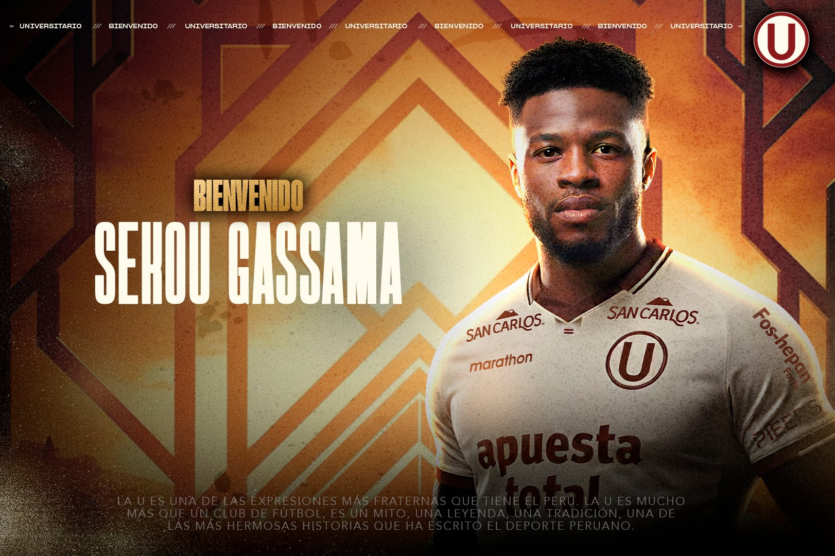 Sekou Gassama tuvo su mejor campaña en la 2023/24: 9 goles en 27 partidos con Anorthosis de Chipre. (Foto: @Universitario)