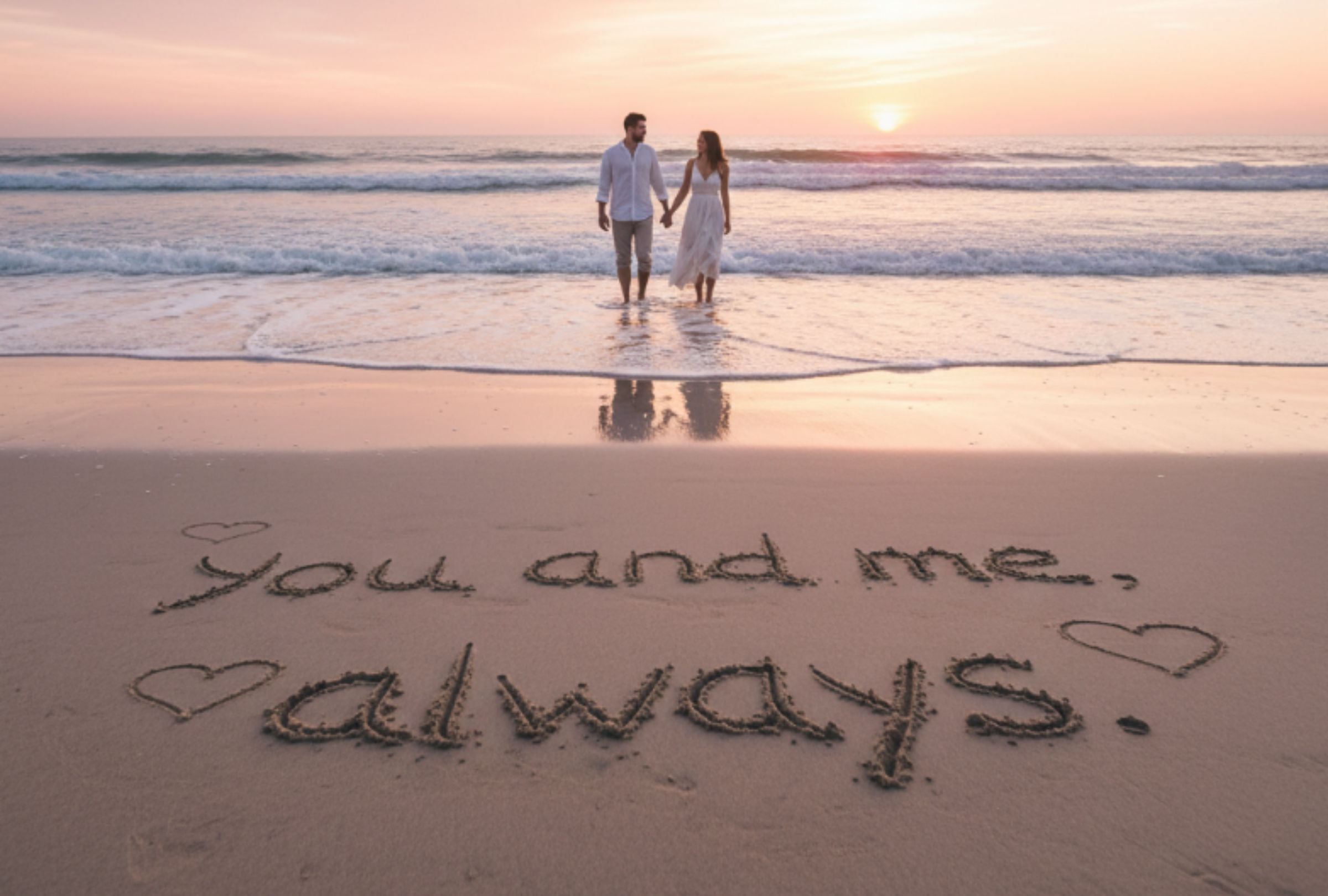 In the quiet glow of this Valentine’s evening, hearts speak a language words can’t capture. Love flows through gestures, glances, and timeless silence. (Photo: Image created by Depor using Perplexity's AI)