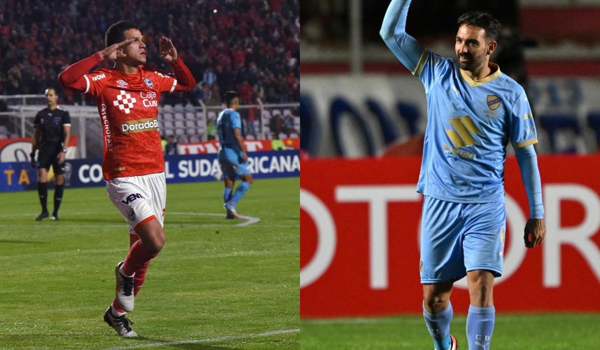 Cineciano vs. Bolívar por Copa Sudamericana 2025. (Foto: Composición / AFP)